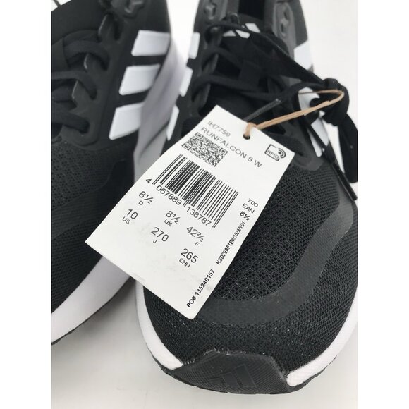 Adidas Run Falcon 5 Sneaker Shoes Women’s Size 10 Black White - Picture 6 of 12